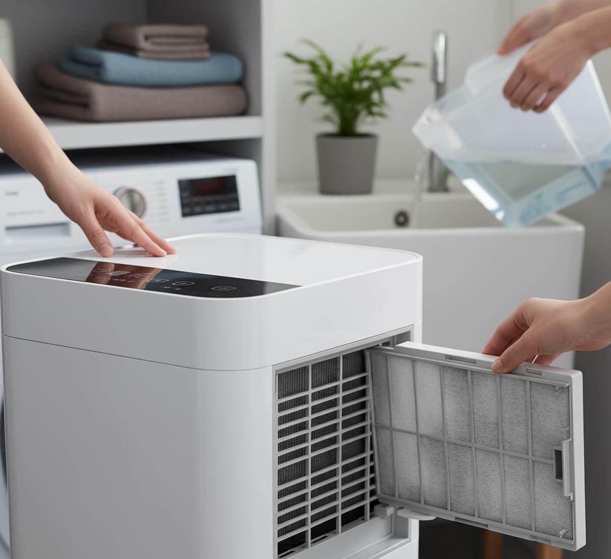 Featured image of post Praxis & Wartung: Luftentfeuchter richtig aufstellen, bedienen und pflegen